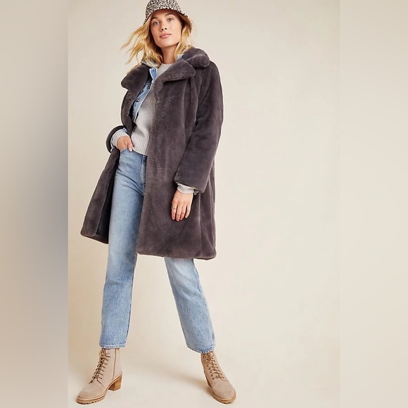 Avec Les Filles Remsen Faux Fur Coat - Picture 1 of 12